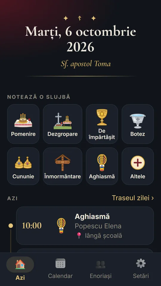 Înfățișarea de seară, întunecată